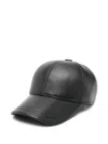 Medeea Leather Cap In Brown