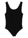 Medeea Ribbed Bodysuit In Black