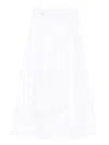 Medeea Ring-detail A-line Skirt In White