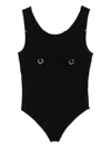Medeea Ring-detail Bodysuit In Black