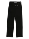 Medeea Ripped-detail Reversed Jeans In Black