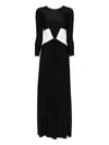 Medeea Second Skin Cut-out Maxi Dress In Black
