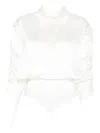 Medeea Silk Shirt In White