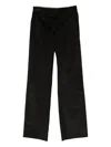 Medeea Straight-leg Trousers In Black