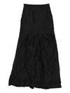 Medeea Wrinkled Maxi Skirt In Black