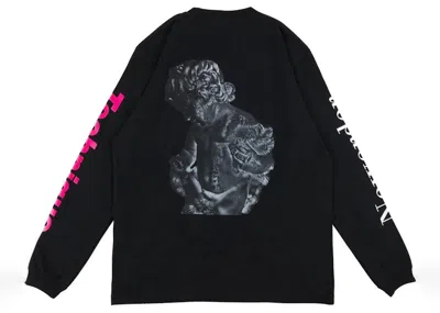 Pre-owned Medicom Men's  X Sync Neworder Technique Long Sleeve Tee Shirt In Black
