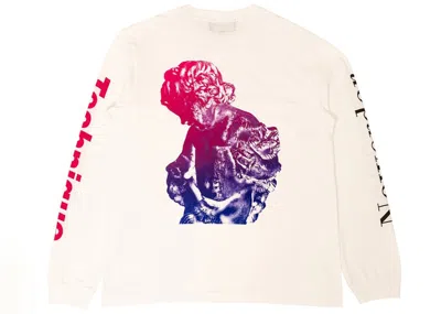 Pre-owned Medicom Men's  X Sync Neworder Technique Long Sleeve Tee Shirt In White