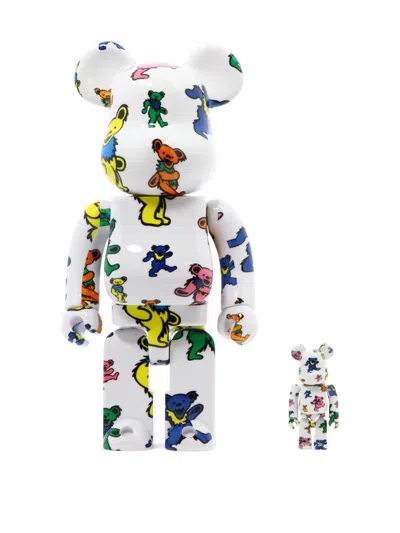 Medicom Toy "be@rbrick Grateful Dead Dancing Bear" 100% And 400% Toy In White