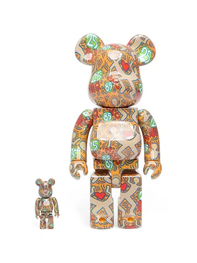 Medicom Toy Be@rbrick Keith Haring Sp Bwwt Figures In Brown
