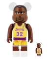 Medicom Toy "be@rbrick Magic Johnson" 100% And 400% Toy In Brown