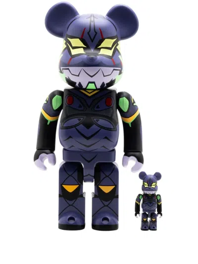 Medicom Toy Evangelion Unit 13 "new Paint Version" Be@rbrick 100% And 400% Figure Set In Purple