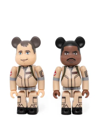 Medicom Toy Ghostbusters Peter Venkman & Winston Zeddemore Be@rbrick 2 Figure Set In Neutral