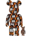Medicom Toy Monkey Sign Be@rbrick Figure Set In Orange