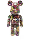 MEDICOM TOY PSYCHEDELIC PAISLEY BEAR FIGURINE (66CM X 32CM)