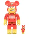 Medicom Toy X The Simpsons Radioactive Man Be@rbrick 100% And 400% Figure Set In Yellow
