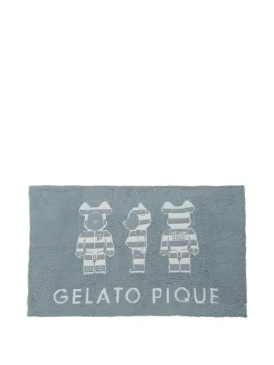 Medicom Toy Striped-cartoon Rug In Blue