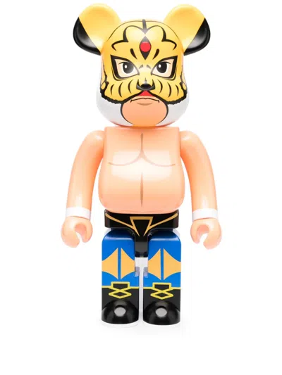 Medicom Toy Bearbrick Tiger Mask Figurine In Neutrals
