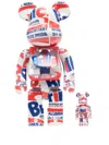 Medicom Toy Bearbrick Andy Warhol Brillo Collectible Statue In Blue