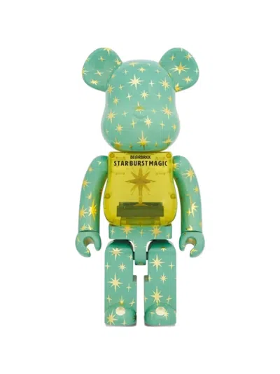 Medicom Toy X Asami Matsumura Bearbrick Star Burst Magic 1000% Figurine In Green