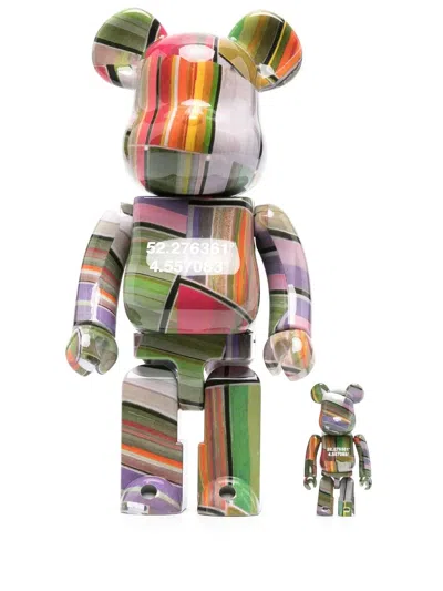 Medicom Toy Multicolour Be@rbrick Benjamin Grant Lisse 100% And 400% Set In Purple