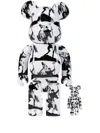 Medicom Toy X Brandalism Highwayman Be@rbrick 100% And 400% Figure Set In White