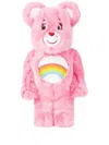 Medicom Toy X Care Bears Cheer Bear Costume Version Be@rbrick Figure In Pink