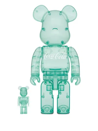 Medicom Toy X Coca Cola Be@rbrick 400% And 1000% Fugure Set In Green