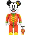 Medicom Toy X Disney Mickey Mouse Be@rbrick "the Band Concert" 100% And 400% Figure Set In Red