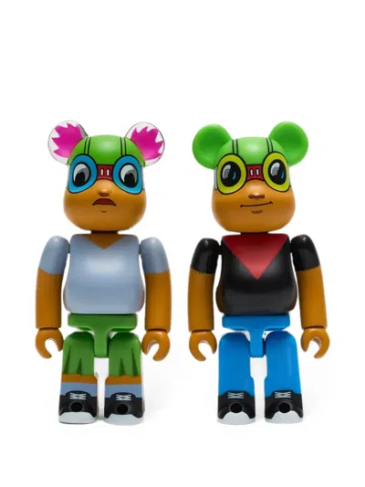 Medicom Toy X Hebru Brantley Lil Mama & Flyboy Nycc Bearbrick Figurine Set In Multi