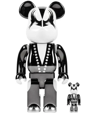 Medicom Toy X Kiss Demon Be@rbrick 100% And 400% Figure Set In Grey