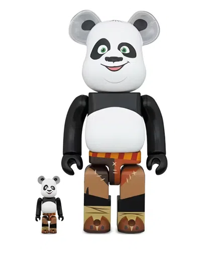Medicom Toy X Kung Fu Panda Bear@brick 100% And 400% Set In Black