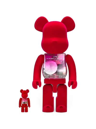 Medicom Toy X La Maison Du Chocolat Be@rbrick 100% 400% Figurine Set In Red