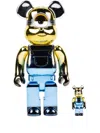 Medicom Toy X Minions Stuart Chrome Ver. 100% And 400% Figure Set In Blue