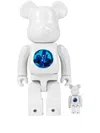 Medicom Toy X Public Image Limited Chrome Be@rbrick 100% And 400% Figure Set In White