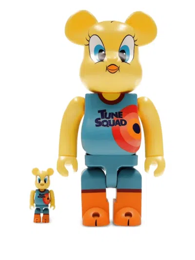 Medicom Toy X Space Jam Tweety Bear@brick 100% And 400% Figure Set In Yellow