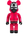 Medicom Toy X Squid Game Guard Be@rbrick Figure In Rot