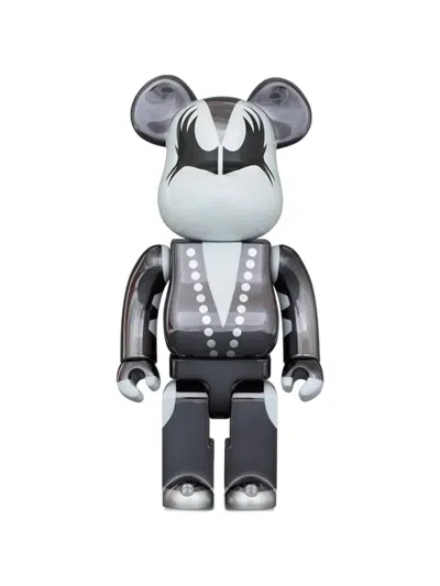 Medicom Toy Xbearbrick X Kiss Demon Chrome Demon Figures 100% In Black