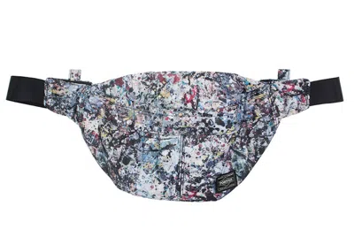 Pre-owned Medicom X Sync X Porter Jackson Pollock Studio 2 Waist Bagin White