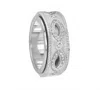 Meditation Rings Embrace Ring In Silver Cz In Silver