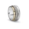Meditation Rings Enlighten Ring In Silver/yellow Gold In Multi