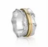 Meditation Rings Women's Breeze Ring In Silver Gold In Metallic