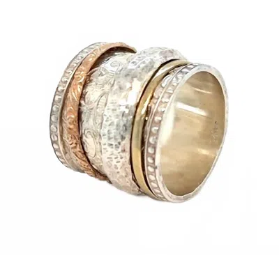 Meditation Rings Women's Namaste Ring In Silver Gold Rose