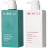 Medix 5.5 Firm + Smooth Duo | Glycolic Body Wash, Fragrance Free Retinol + Ferulic Acid Body Cream In Transparent