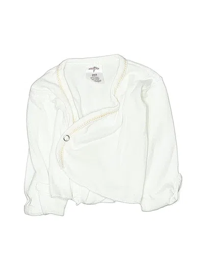 Pre-owned Medline Babies' Long Sleeve Henley Shirt In White