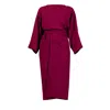 Meem Label Black / Red Ari Plum Coord In Black/red
