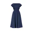 Meem Label Women's Blue Stine Navy Midi Dress In Blue