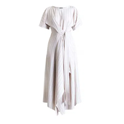 Meem Label Women's Neutrals Baxter Beige Stripe Dress