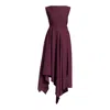 Meem Label Women's Pink / Purple Tolson Plum Asymmetric Dress In Pink/purple
