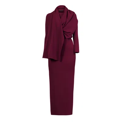 Meem Label Women's Red Addison Plum Dress