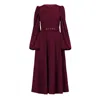 Meem Label Women's Red Isla Plum Midi Dress In Red